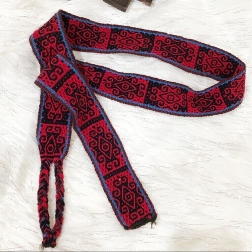 Handwoven Inca Design Belt OS - Picture 4 of 7